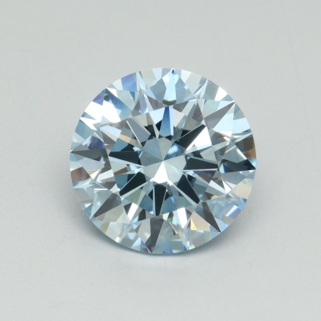 Ideal Loose Diamond - ROUND 2.37ct Fancy Vivid Blue VS1: Ideal Loose Diamond - ROUND 2.37ct Fancy Vivid Blue VS1 Source: This is a real non-mined Diamond that has been grown in a lab Shape: ROUND Carats: 2.37 Color: Fancy Vivid Blue Certification: IGI Video