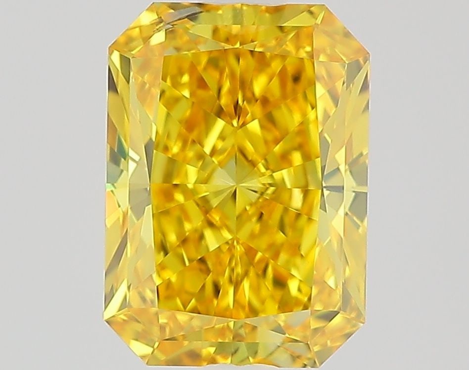 Loose Diamond - RADIANT 1.51ct Fancy Vivid Yellow SI2: Loose Diamond - RADIANT 1.51ct Fancy Vivid Yellow SI2 Source: This is a real non-mined Diamond that has been grown in a lab Shape: RADIANT Carats: 1.51 Color: Fancy Vivid Yellow Certification: IGI Vid