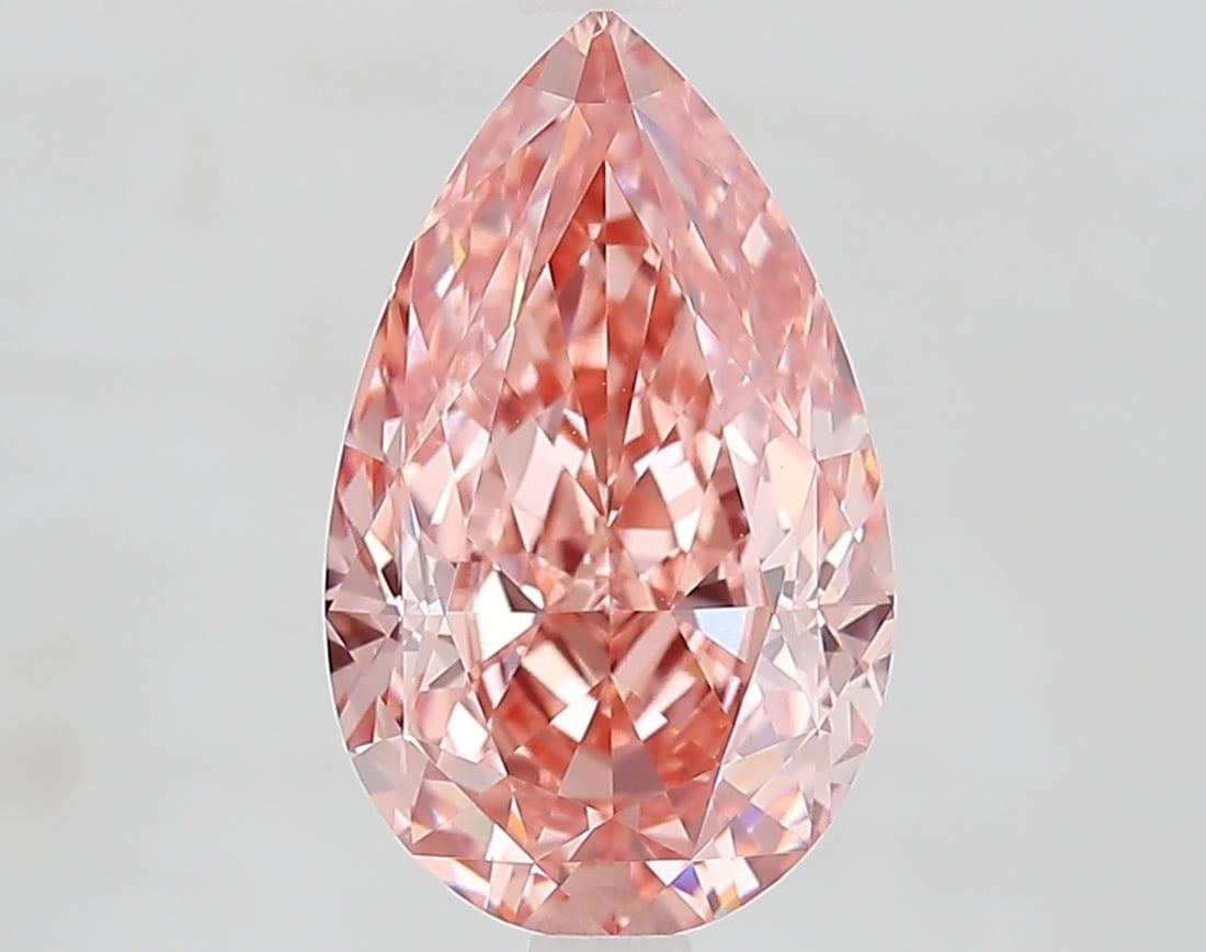Loose Diamond - PEAR 3.75ct Fancy Vivid Pink VS1: Loose Diamond - PEAR 3.75ct Fancy Vivid Pink VS1 Source: This is a real non-mined Diamond that has been grown in a lab Shape: PEAR Carats: 3.75 Color: Fancy Vivid Pink Certification: IGI Video: