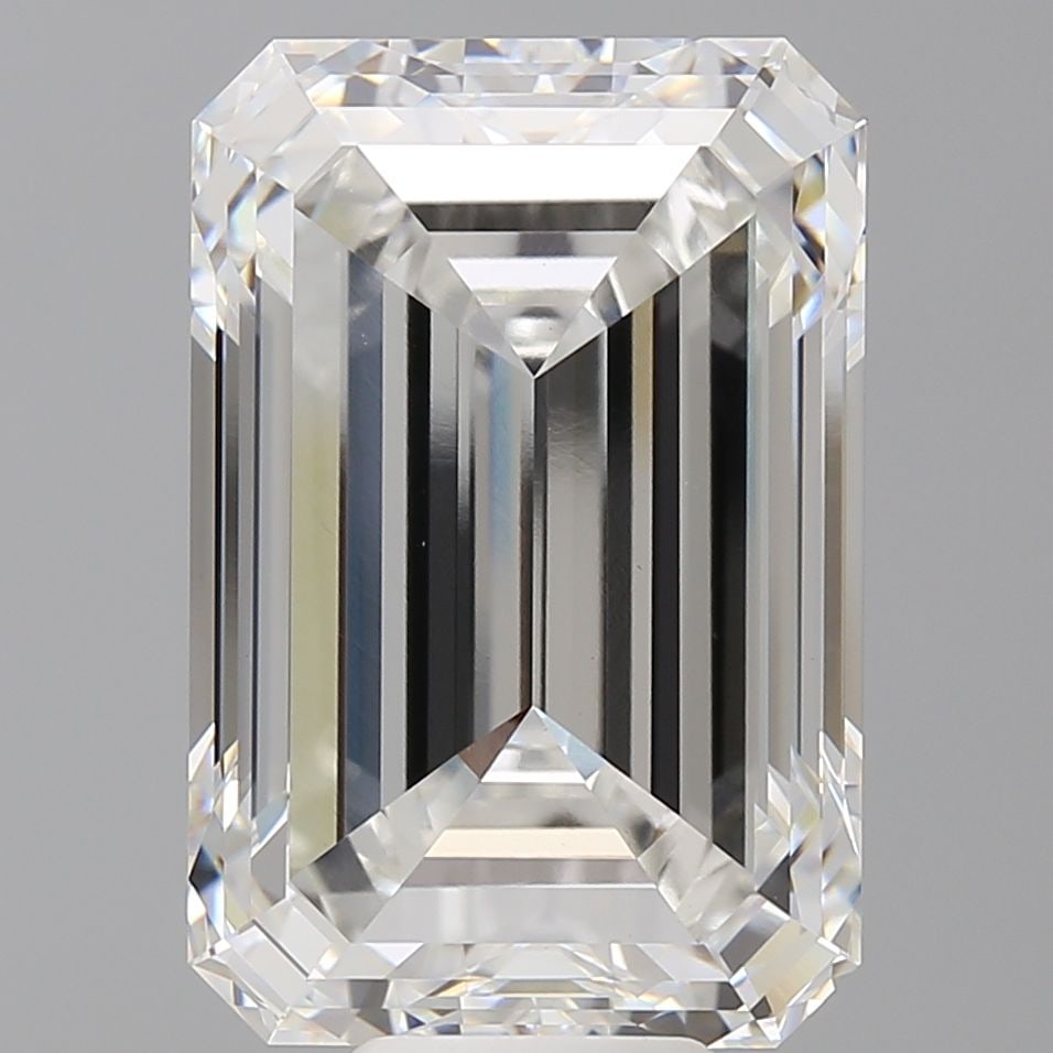 Loose Diamond - EMERALD 12.5ct F VVS2: Loose Diamond - EMERALD 12.5ct F VVS2 Source: This is a real non-mined Diamond that has been grown in a lab Shape: EMERALD Carats: 12.5 Color: F Clarity: VVS2 Certification: IGI Video: