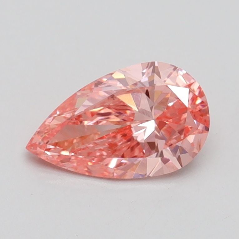 Loose Diamond - PEAR 0.7ct Fancy Vivid Pink VS2: Loose Diamond - PEAR 0.7ct Fancy Vivid Pink VS2 Source: This is a real non-mined Diamond that has been grown in a lab Shape: PEAR Carats: 0.7 Color: Fancy Vivid Pink Certification: IGI Video: