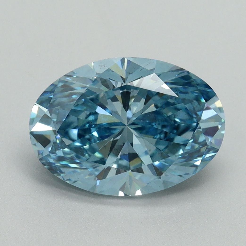 Loose Diamond - OVAL 3.04ct Fancy Vivid Blue VS2: Loose Diamond - OVAL 3.04ct Fancy Vivid Blue VS2 Source: This is a real non-mined Diamond that has been grown in a lab Shape: OVAL Carats: 3.04 Color: Fancy Vivid Blue Certification: IGI Video: