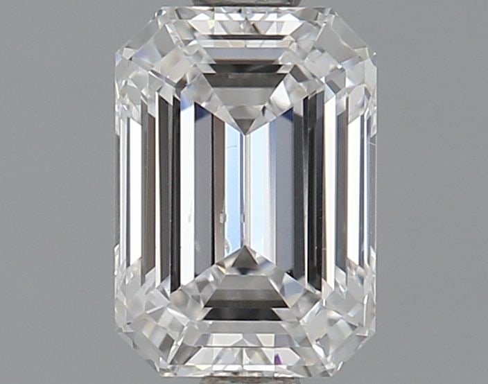 Loose Diamond - EMERALD 0.9ct E VS2: Loose Diamond - EMERALD 0.9ct E VS2 Source: This is a real non-mined Diamond that has been grown in a lab Shape: EMERALD Carats: 0.9 Color: E Clarity: VS2 Certification: IGI Video: