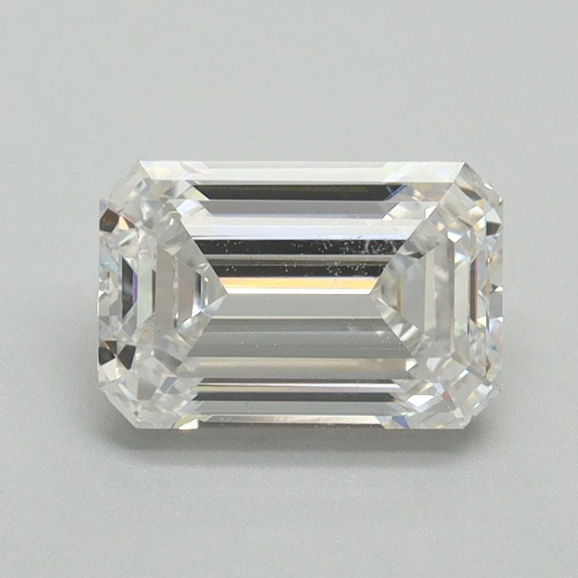 Loose Diamond - EMERALD 1.51ct E VS2: Loose Diamond - EMERALD 1.51ct E VS2 Source: This is a real non-mined Diamond that has been grown in a lab Shape: EMERALD Carats: 1.51 Color: E Clarity: VS2 Certification: NONE Video: