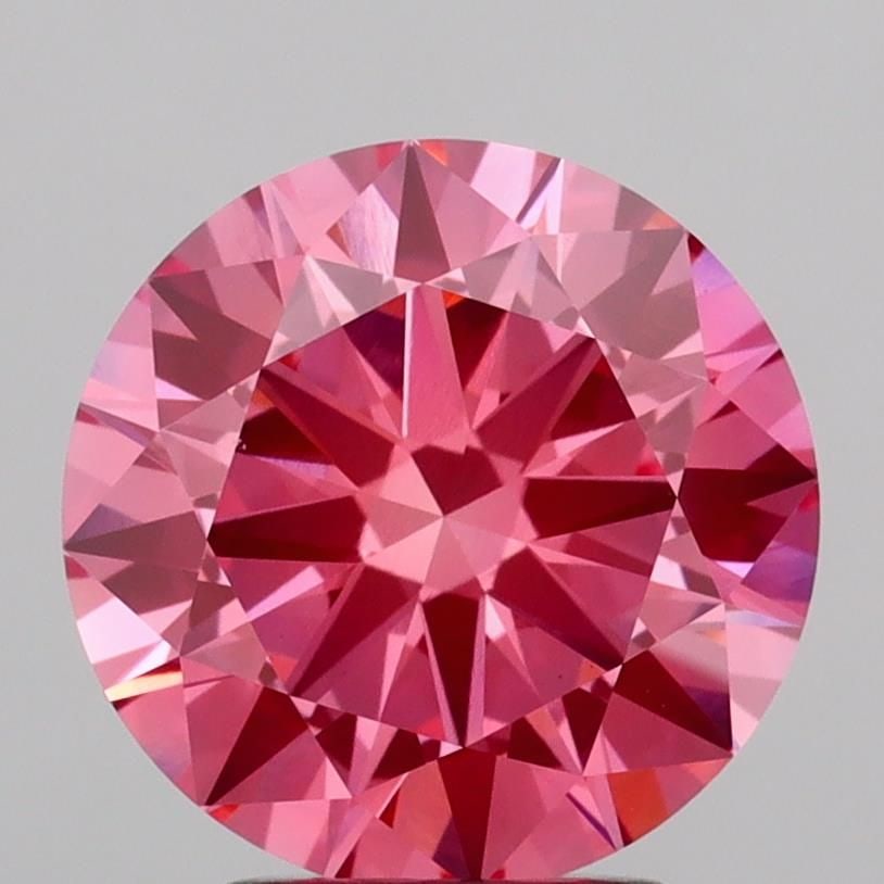 Loose Diamond - ROUND 3.02ct Fancy Vivid Pink VS1: Loose Diamond - ROUND 3.02ct Fancy Vivid Pink VS1 Source: This is a real non-mined Diamond that has been grown in a lab Shape: ROUND Carats: 3.02 Color: Fancy Vivid Pink Certification: IGI Video: