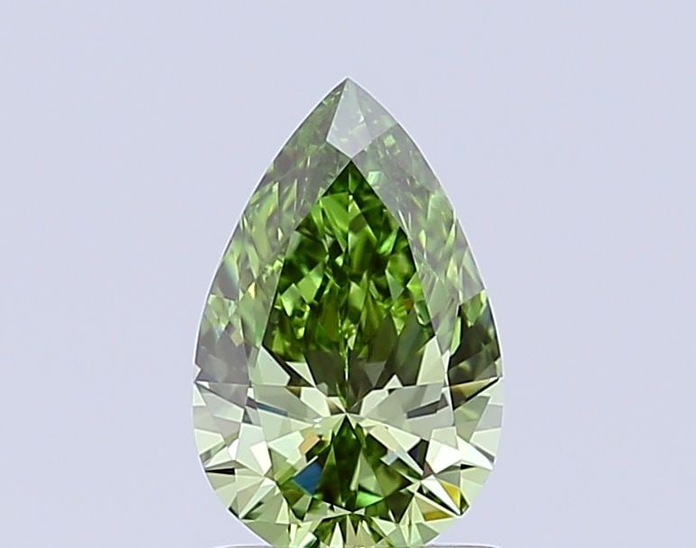 Loose Diamond - PEAR 1.59ct Fancy Vivid Green VVS2: Loose Diamond - PEAR 1.59ct Fancy Vivid Green VVS2 Source: This is a real non-mined Diamond that has been grown in a lab Shape: PEAR Carats: 1.59 Color: Fancy Vivid Green Certification: IGI Video: