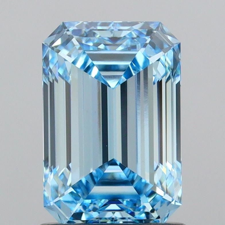 Loose Diamond - EMERALD 1.5ct Fancy Vivid Blue VVS2: Loose Diamond - EMERALD 1.5ct Fancy Vivid Blue VVS2 Source: This is a real non-mined Diamond that has been grown in a lab Shape: EMERALD Carats: 1.5 Color: Fancy Vivid Blue Certification: IGI Video: