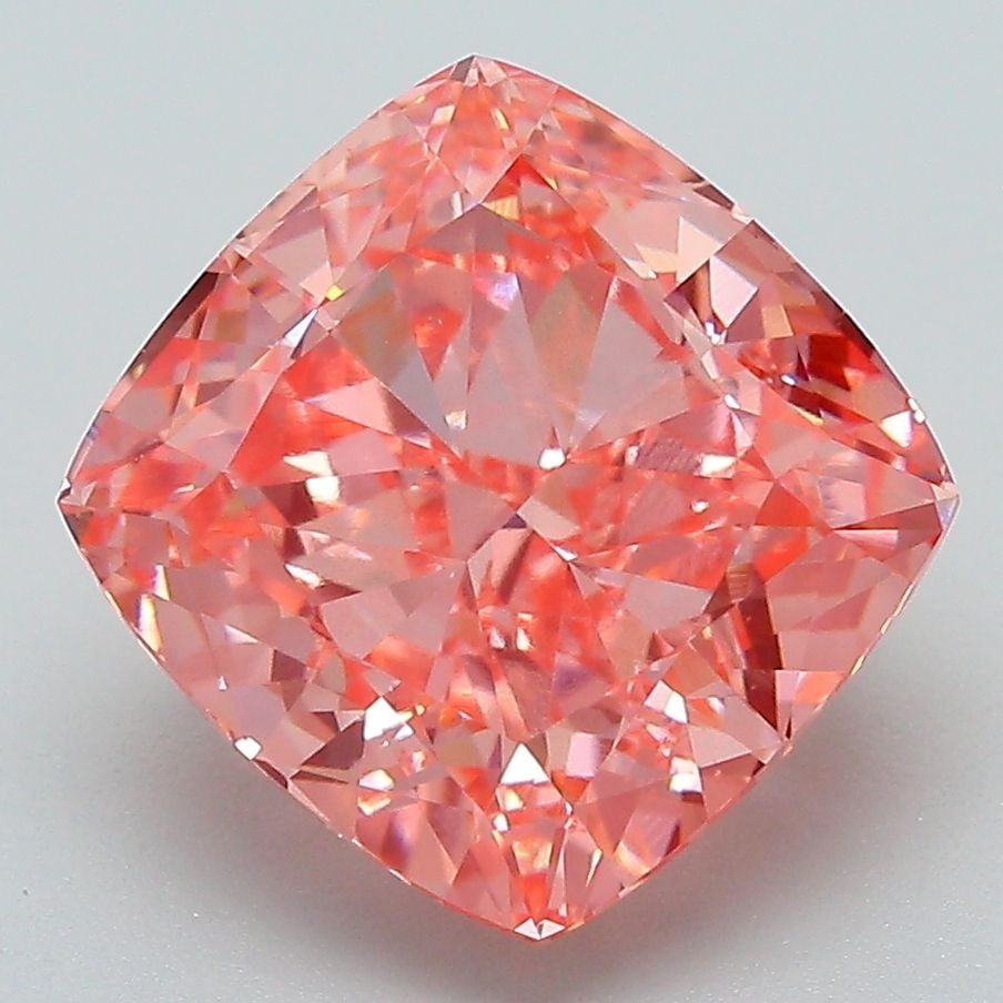 Loose Diamond - CUSHION MODIFIED 5.06ct Fancy Vivid Pink VS1: Loose Diamond - CUSHION MODIFIED 5.06ct Fancy Vivid Pink VS1 Source: This is a real non-mined Diamond that has been grown in a lab Shape: CUSHION MODIFIED Carats: 5.06 Color: Fancy Vivid Pink Certific