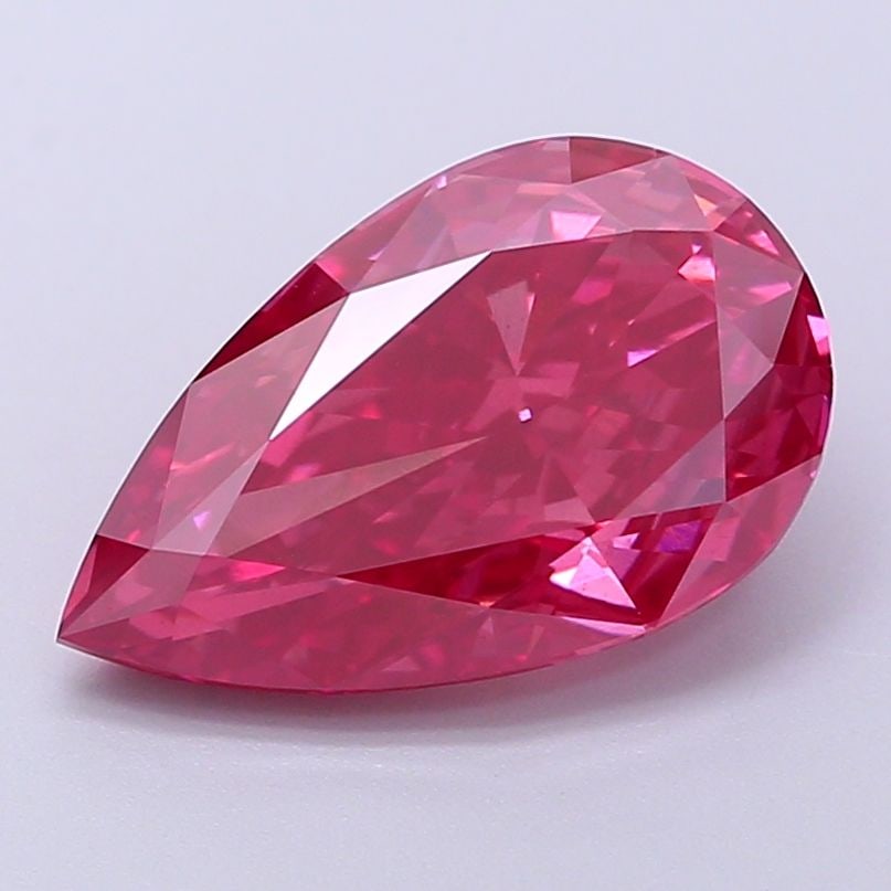 Loose Diamond - PEAR 3.08ct Fancy Vivid Pink VS2: Loose Diamond - PEAR 3.08ct Fancy Vivid Pink VS2 Source: This is a real non-mined Diamond that has been grown in a lab Shape: PEAR Carats: 3.08 Color: Fancy Vivid Pink Certification: IGI Video: