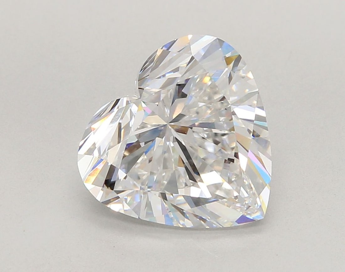 Loose Diamond - HEART 5.02ct D VVS2: Loose Diamond - HEART 5.02ct D VVS2 Source: This is a real non-mined Diamond that has been grown in a lab Shape: HEART Carats: 5.02 Color: D Clarity: VVS2 Certification: IGI Video: