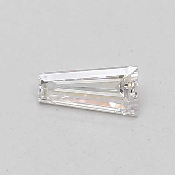 Loose Diamond - TAPERED BAGUETTE 0.26ct F VS1: Loose Diamond - TAPERED BAGUETTE 0.26ct F VS1 Source: This is a real non-mined Diamond that has been grown in a lab Shape: TAPERED BAGUETTE Carats: 0.26 Color: F Clarity: VS1 Certification: NONE Video