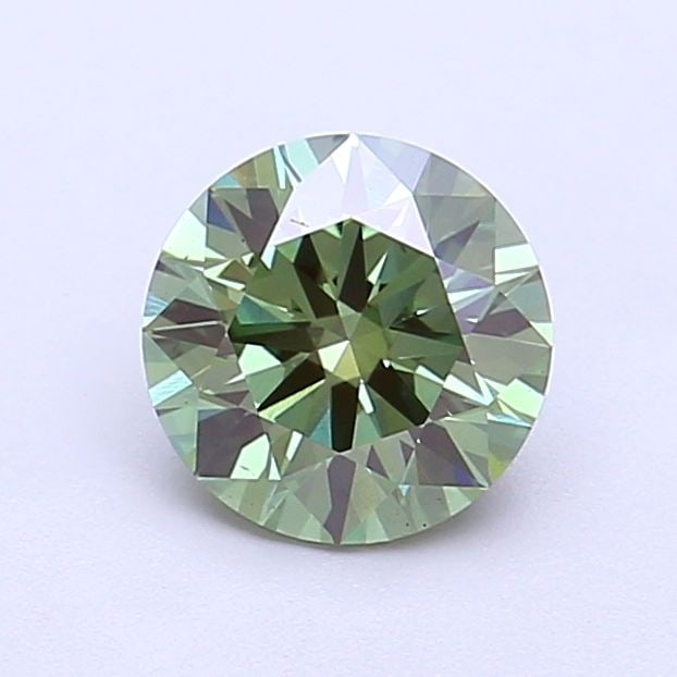 Ideal Loose Diamond - ROUND 1.01ct Fancy Vivid Green VVS2: Ideal Loose Diamond - ROUND 1.01ct Fancy Vivid Green VVS2 Source: This is a real non-mined Diamond that has been grown in a lab Shape: ROUND Carats: 1.01 Color: Fancy Vivid Green Certification: IGI Vi