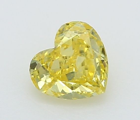 Loose Diamond - HEART 0.28ct Fancy Vivid Yellow VVS2: Loose Diamond - HEART 0.28ct Fancy Vivid Yellow VVS2 Source: This is a real non-mined Diamond that has been grown in a lab Shape: HEART Carats: 0.28 Color: Fancy Vivid Yellow Certification: IGI Video: