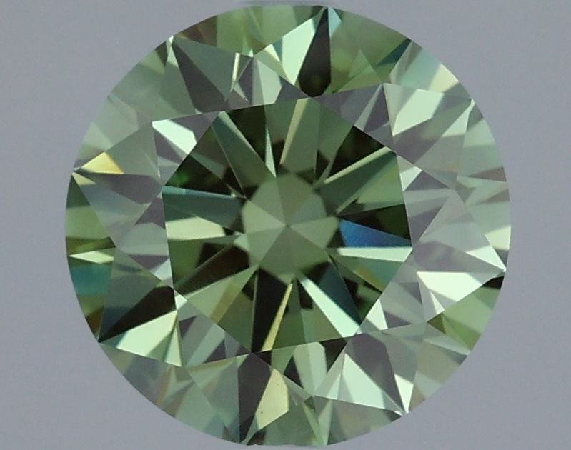 Ideal Loose Diamond - ROUND 2.06ct Fancy Vivid Green VS1: Ideal Loose Diamond - ROUND 2.06ct Fancy Vivid Green VS1 Source: This is a real non-mined Diamond that has been grown in a lab Shape: ROUND Carats: 2.06 Color: Fancy Vivid Green Certification: IGI Vid