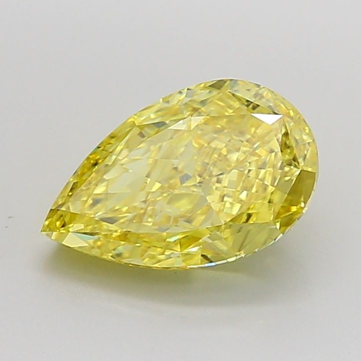 Loose Diamond - PEAR 1.82ct Fancy Intense Yellow VS2: Loose Diamond - PEAR 1.82ct Fancy Intense Yellow VS2 Source: This is a real non-mined Diamond that has been grown in a lab Shape: PEAR Carats: 1.82 Color: Fancy Intense Yellow Certification: IGI Video