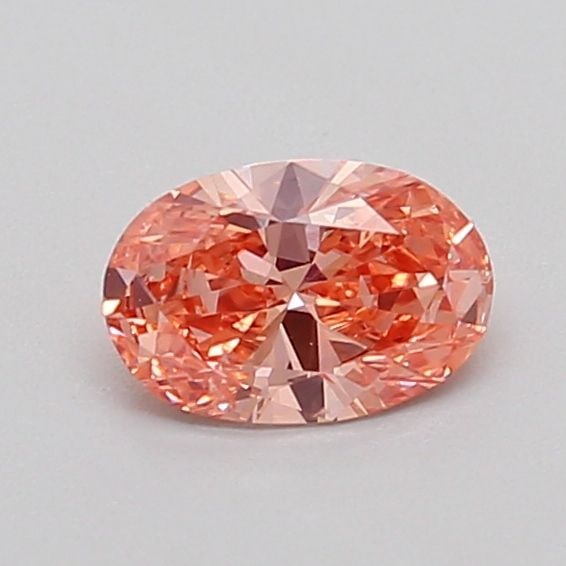 Loose Diamond - OVAL 0.47ct Fancy Intense Orangey Pink SI2: Loose Diamond - OVAL 0.47ct Fancy Intense Orangey Pink SI2 Source: This is a real non-mined Diamond that has been grown in a lab Shape: OVAL Carats: 0.47 Color: Fancy Intense Orangey Pink Certificatio
