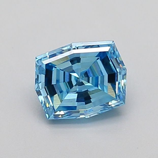 Loose Diamond - OCTAGONAL 0.85ct Fancy Vivid Blue VVS2: Loose Diamond - OCTAGONAL 0.85ct Fancy Vivid Blue VVS2 Source: This is a real non-mined Diamond that has been grown in a lab Shape: OCTAGONAL Carats: 0.85 Color: Fancy Vivid Blue Certification: IGI Vi