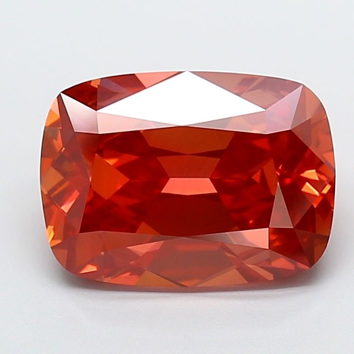 Loose Diamond - CUSHION BRILLIANT 5.68ct Fancy Vivid Red VS1 (1 of 1)