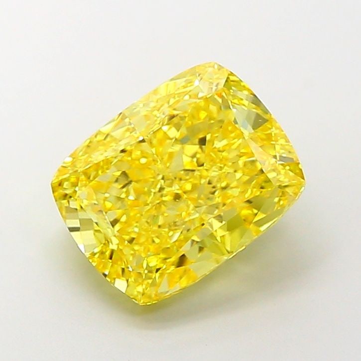 Loose Diamond - CUSHION MODIFIED 6.02ct Fancy Vivid Yellow VS1: Loose Diamond - CUSHION MODIFIED 6.02ct Fancy Vivid Yellow VS1 Source: This is a real non-mined Diamond that has been grown in a lab Shape: CUSHION MODIFIED Carats: 6.02 Color: Fancy Vivid Yellow Cert
