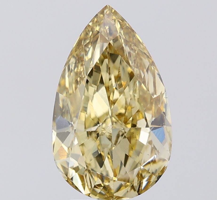 Loose Diamond - PEAR 4.01ct Fancy Intense Yellow VS1: Loose Diamond - PEAR 4.01ct Fancy Intense Yellow VS1 Source: This is a real non-mined Diamond that has been grown in a lab Shape: PEAR Carats: 4.01 Color: Fancy Intense Yellow Certification: IGI Video