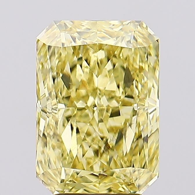 Loose Diamond - RADIANT 4.08ct Fancy Vivid Yellow VS2: Loose Diamond - RADIANT 4.08ct Fancy Vivid Yellow VS2 Source: This is a real non-mined Diamond that has been grown in a lab Shape: RADIANT Carats: 4.08 Color: Fancy Vivid Yellow Certification: IGI Vid