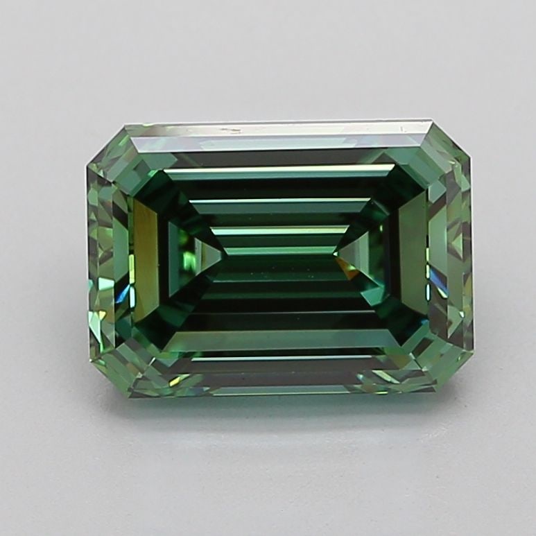 Loose Diamond - EMERALD 5.0ct Fancy Vivid Green VS1 (1 of 1)