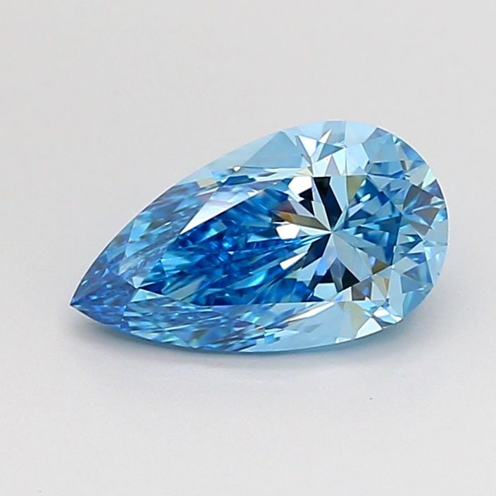 Loose Diamond - PEAR 1.08ct Fancy Vivid Blue VS1: Loose Diamond - PEAR 1.08ct Fancy Vivid Blue VS1 Source: This is a real non-mined Diamond that has been grown in a lab Shape: PEAR Carats: 1.08 Color: Fancy Vivid Blue Certification: IGI Video: