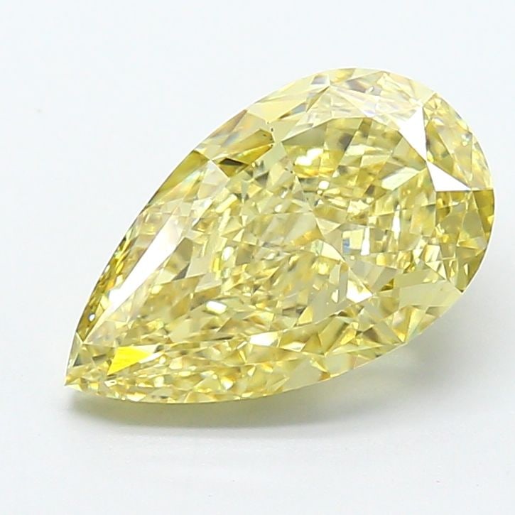 Loose Diamond - PEAR 5.02ct Fancy Intense Yellow VS1: Loose Diamond - PEAR 5.02ct Fancy Intense Yellow VS1 Source: This is a real non-mined Diamond that has been grown in a lab Shape: PEAR Carats: 5.02 Color: Fancy Intense Yellow Certification: IGI Video