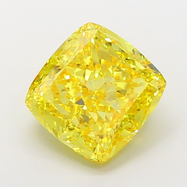 Loose Diamond - CUSHION MODIFIED 10.08ct Fancy Vivid Yellow VS1: Loose Diamond - CUSHION MODIFIED 10.08ct Fancy Vivid Yellow VS1 Source: This is a real non-mined Diamond that has been grown in a lab Shape: CUSHION MODIFIED Carats: 10.08 Color: Fancy Vivid Yellow Ce