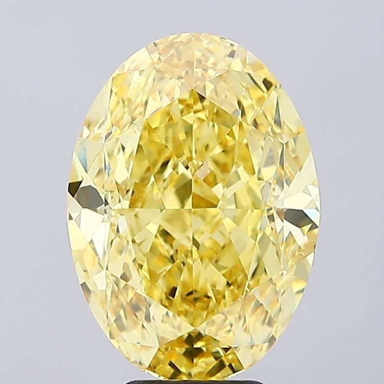 Loose Diamond - OVAL 8.06ct Fancy Intense Yellow SI1: Loose Diamond - OVAL 8.06ct Fancy Intense Yellow SI1 Source: This is a real non-mined Diamond that has been grown in a lab Shape: OVAL Carats: 8.06 Color: Fancy Intense Yellow Certification: IGI Video