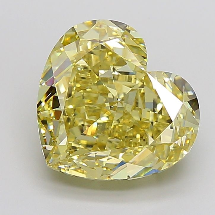 Loose Diamond - HEART 13.62ct Fancy Intense Yellow VS1: Loose Diamond - HEART 13.62ct Fancy Intense Yellow VS1 Source: This is a real non-mined Diamond that has been grown in a lab Shape: HEART Carats: 13.62 Color: Fancy Intense Yellow Certification: IGI