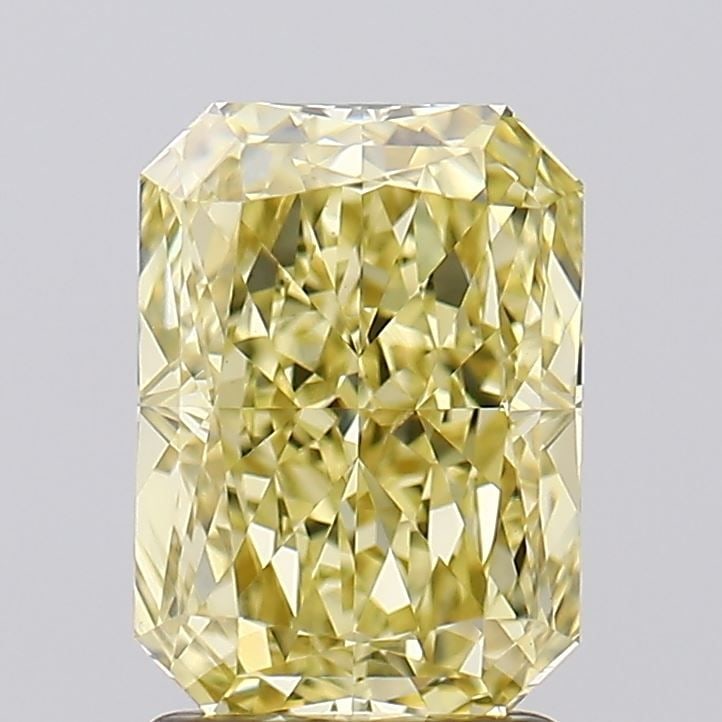 Loose Diamond - RADIANT 2.08ct Fancy Intense Yellow VVS2: Loose Diamond - RADIANT 2.08ct Fancy Intense Yellow VVS2 Source: This is a real non-mined Diamond that has been grown in a lab Shape: RADIANT Carats: 2.08 Color: Fancy Intense Yellow Certification: