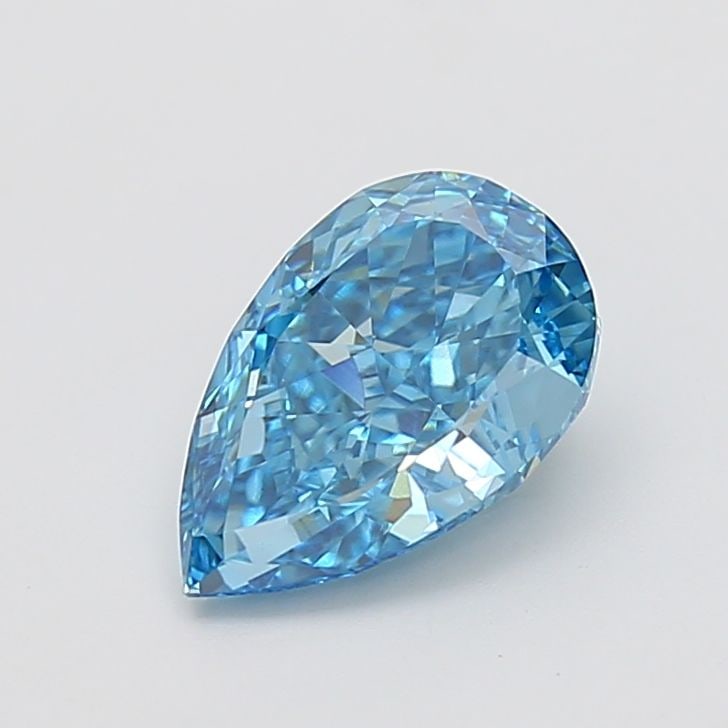 Loose Diamond - PEAR 2.55ct Fancy Vivid Blue VVS2: Loose Diamond - PEAR 2.55ct Fancy Vivid Blue VVS2 Source: This is a real non-mined Diamond that has been grown in a lab Shape: PEAR Carats: 2.55 Color: Fancy Vivid Blue Certification: IGI Video:
