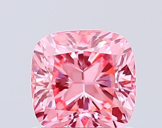 Loose Diamond - CUSHION MODIFIED 1.05ct Fancy Vivid Pink VVS2: Loose Diamond - CUSHION MODIFIED 1.05ct Fancy Vivid Pink VVS2 Source: This is a real non-mined Diamond that has been grown in a lab Shape: CUSHION MODIFIED Carats: 1.05 Color: Fancy Vivid Pink Certifi