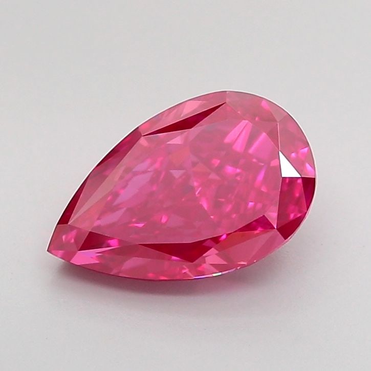 Loose Diamond - PEAR 1.63ct Fancy Vivid Pink VVS2: Loose Diamond - PEAR 1.63ct Fancy Vivid Pink VVS2 Source: This is a real non-mined Diamond that has been grown in a lab Shape: PEAR Carats: 1.63 Color: Fancy Vivid Pink Certification: IGI Video: