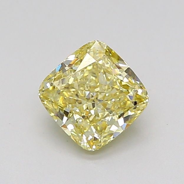 Loose Diamond - CUSHION MODIFIED 1.01ct Fancy Light Yellow VS2: Loose Diamond - CUSHION MODIFIED 1.01ct Fancy Light Yellow VS2 Source: This is a real non-mined Diamond that has been grown in a lab Shape: CUSHION MODIFIED Carats: 1.01 Color: Fancy Light Yellow Cert