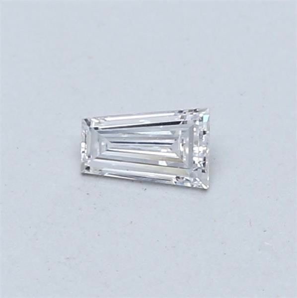 Loose Diamond - TAPERED BAGUETTE 0.17ct E VVS2: Loose Diamond - TAPERED BAGUETTE 0.17ct E VVS2 Source: This is a real non-mined Diamond that has been grown in a lab Shape: TAPERED BAGUETTE Carats: 0.17 Color: E Clarity: VVS2 Certification: NONE Vid