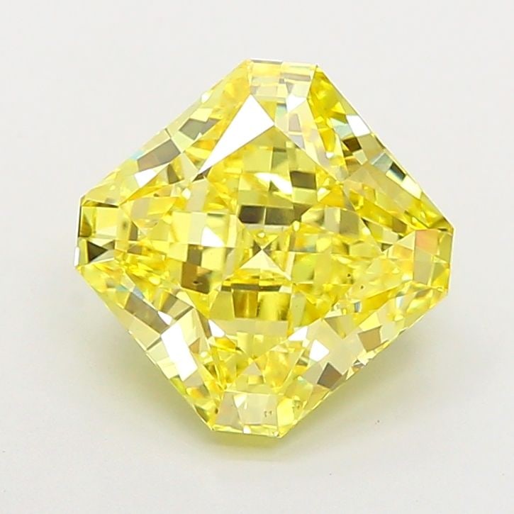 Loose Diamond - SQUARE RADIANT 5.02ct Fancy Vivid Yellow VS2: Loose Diamond - SQUARE RADIANT 5.02ct Fancy Vivid Yellow VS2 Source: This is a real non-mined Diamond that has been grown in a lab Shape: SQUARE RADIANT Carats: 5.02 Color: Fancy Vivid Yellow Certific