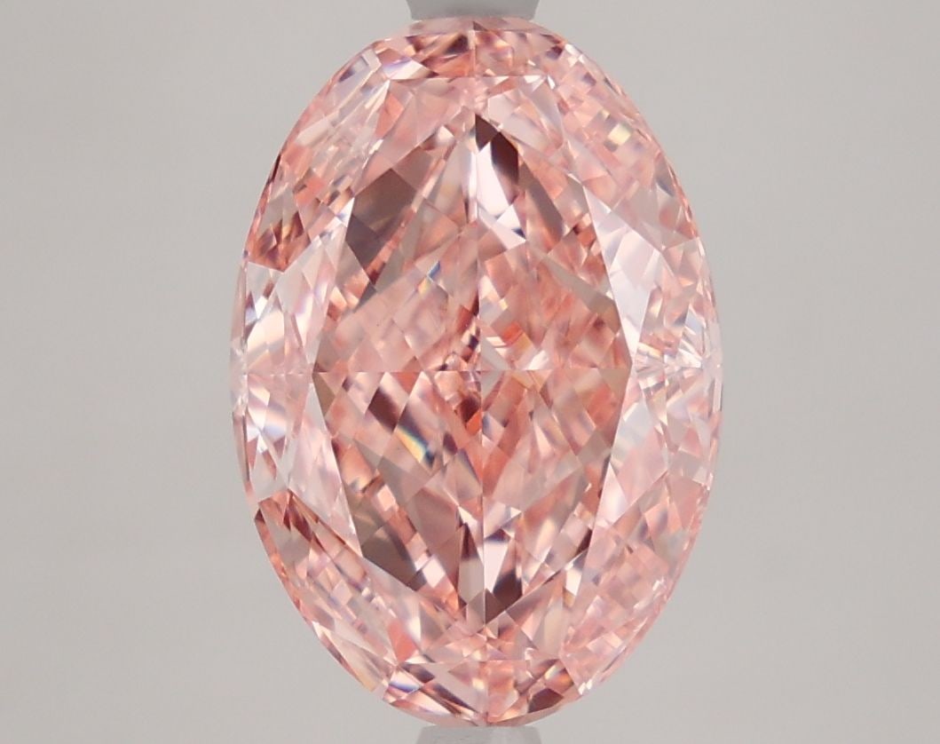 Loose Diamond - OVAL 4.03ct Fancy Vivid Pink VVS2: Loose Diamond - OVAL 4.03ct Fancy Vivid Pink VVS2 Source: This is a real non-mined Diamond that has been grown in a lab Shape: OVAL Carats: 4.03 Color: Fancy Vivid Pink Certification: IGI Video: