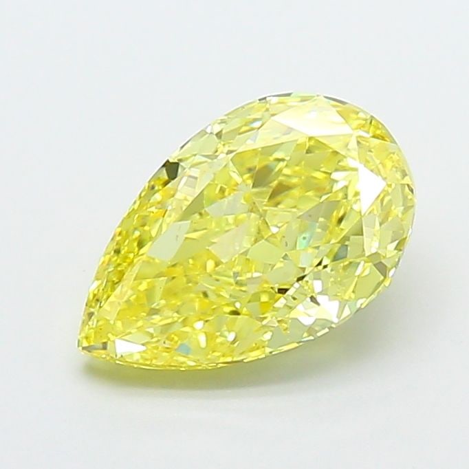 Loose Diamond - PEAR 2.51ct Fancy Vivid Yellow SI1: Loose Diamond - PEAR 2.51ct Fancy Vivid Yellow SI1 Source: This is a real non-mined Diamond that has been grown in a lab Shape: PEAR Carats: 2.51 Color: Fancy Vivid Yellow Certification: IGI Video: