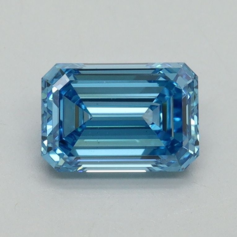 Loose Diamond - EMERALD 1.04ct Fancy Vivid Blue VS1: Loose Diamond - EMERALD 1.04ct Fancy Vivid Blue VS1 Source: This is a real non-mined Diamond that has been grown in a lab Shape: EMERALD Carats: 1.04 Color: Fancy Vivid Blue Certification: IGI Video: