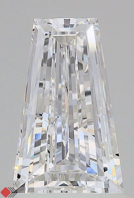 Loose Diamond - TAPERED BAGUETTE 1.07ct D VVS2: Loose Diamond - TAPERED BAGUETTE 1.07ct D VVS2 Source: This is a real non-mined Diamond that has been grown in a lab Shape: TAPERED BAGUETTE Carats: 1.07 Color: D Clarity: VVS2 Certification: IGI Vide