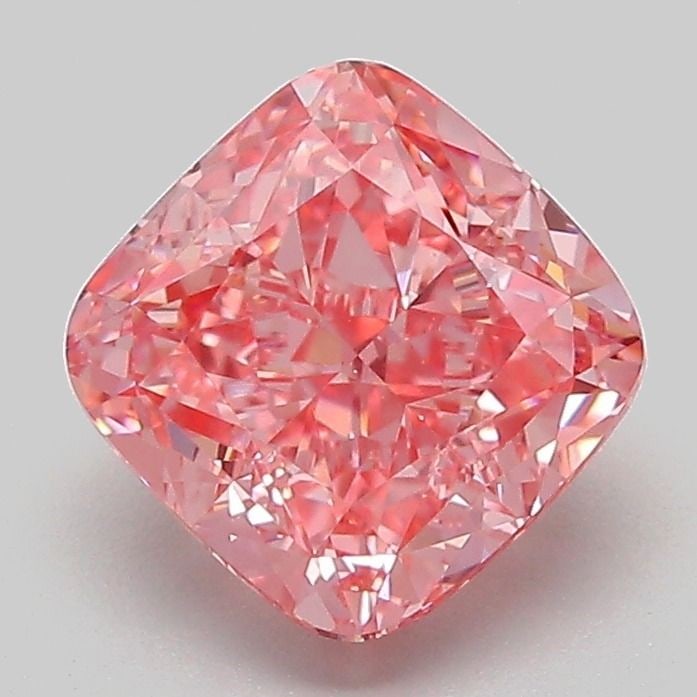 Loose Diamond - CUSHION MODIFIED 2.11ct Fancy Vivid Pink VVS2: Loose Diamond - CUSHION MODIFIED 2.11ct Fancy Vivid Pink VVS2 Source: This is a real non-mined Diamond that has been grown in a lab Shape: CUSHION MODIFIED Carats: 2.11 Color: Fancy Vivid Pink Certifi