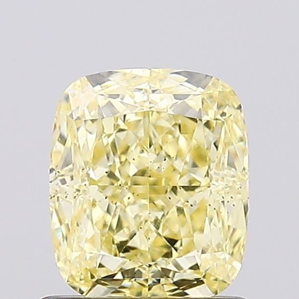Loose Diamond - CUSHION MODIFIED 1.06ct Fancy Yellow SI1: Loose Diamond - CUSHION MODIFIED 1.06ct Fancy Yellow SI1 Source: This is a real non-mined Diamond that has been grown in a lab Shape: CUSHION MODIFIED Carats: 1.06 Color: Fancy Yellow Certification: I