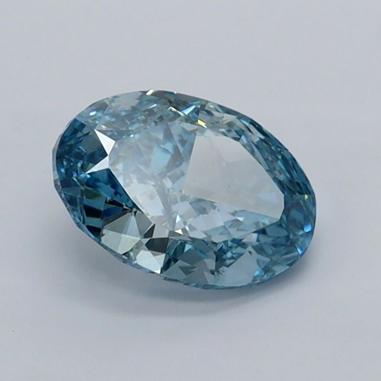 Loose Diamond - OVAL 1.02ct Fancy Vivid Blue VVS1: Loose Diamond - OVAL 1.02ct Fancy Vivid Blue VVS1 Source: This is a real non-mined Diamond that has been grown in a lab Shape: OVAL Carats: 1.02 Color: Fancy Vivid Blue Certification: IGI Video: