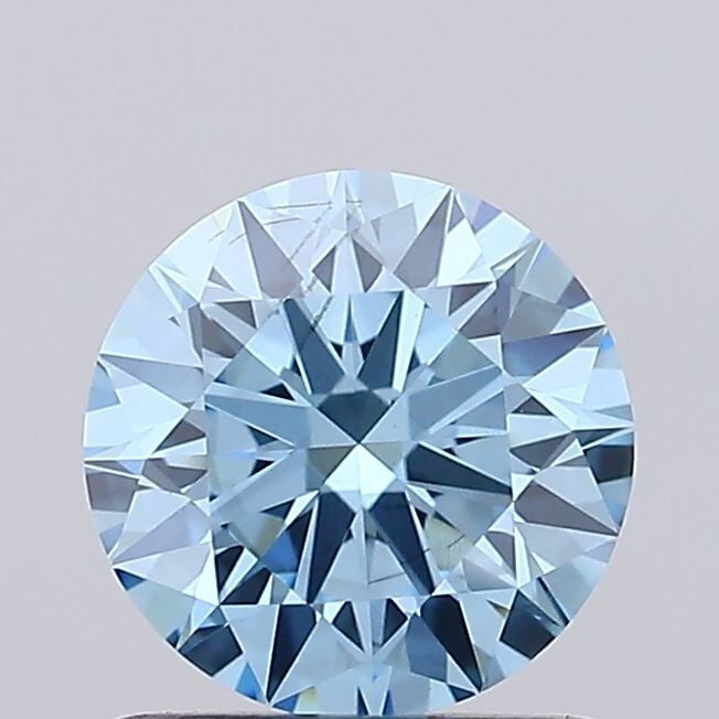 Loose Diamond - ROUND 1.0ct Fancy Vivid Blue SI1: Loose Diamond - ROUND 1.0ct Fancy Vivid Blue SI1 Source: This is a real non-mined Diamond that has been grown in a lab Shape: ROUND Carats: 1.0 Color: Fancy Vivid Blue Certification: IGI Video: