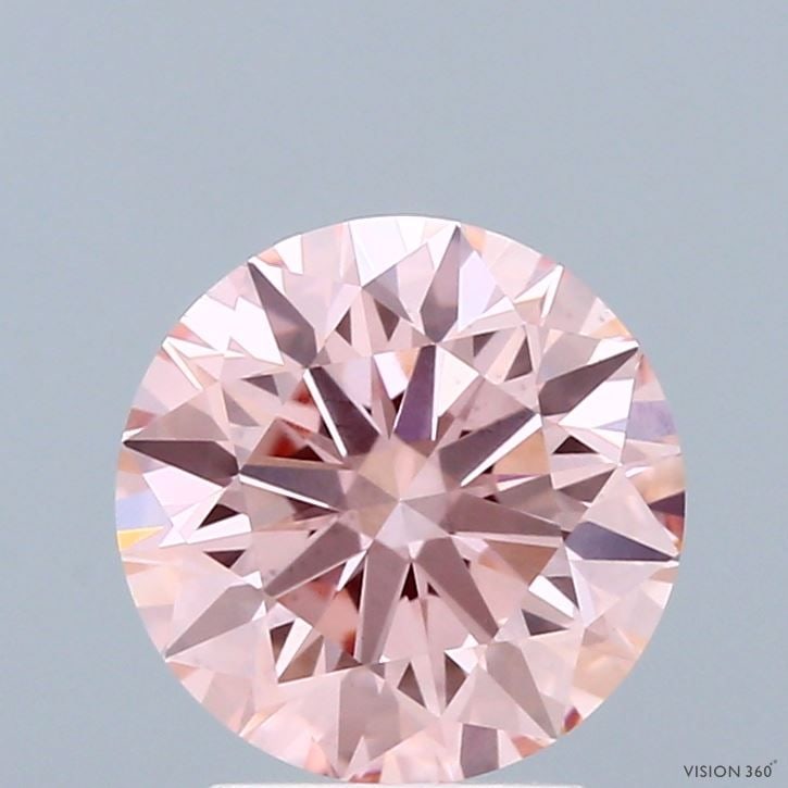 Ideal Loose Diamond - ROUND 2.1ct Fancy Intense Pink VS2: Ideal Loose Diamond - ROUND 2.1ct Fancy Intense Pink VS2 Source: This is a real non-mined Diamond that has been grown in a lab Shape: ROUND Carats: 2.1 Color: Fancy Intense Pink Certification: IGI Vid