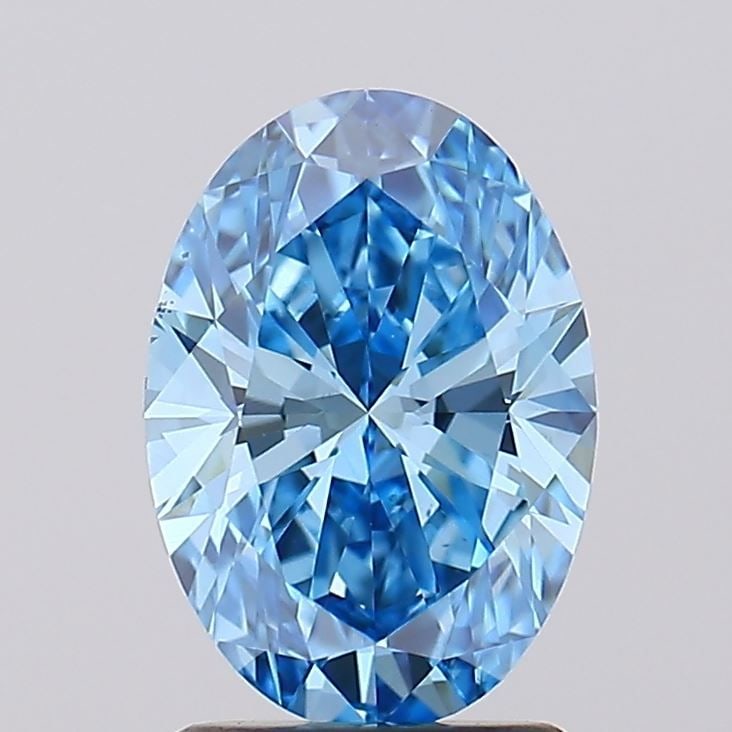 Loose Diamond - OVAL 1.65ct Fancy Vivid Blue VS1: Loose Diamond - OVAL 1.65ct Fancy Vivid Blue VS1 Source: This is a real non-mined Diamond that has been grown in a lab Shape: OVAL Carats: 1.65 Color: Fancy Vivid Blue Certification: IGI Video: