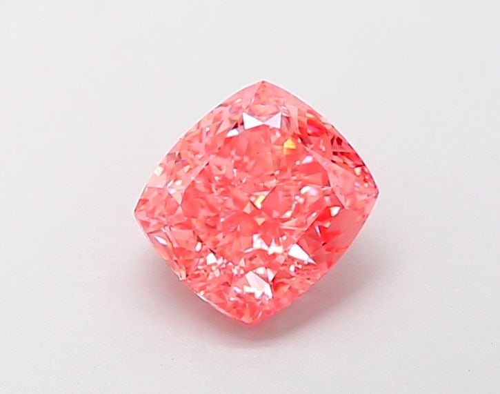 Loose Diamond - CUSHION MODIFIED 1.52ct Fancy Vivid Pink VS1: Loose Diamond - CUSHION MODIFIED 1.52ct Fancy Vivid Pink VS1 Source: This is a real non-mined Diamond that has been grown in a lab Shape: CUSHION MODIFIED Carats: 1.52 Color: Fancy Vivid Pink Certific