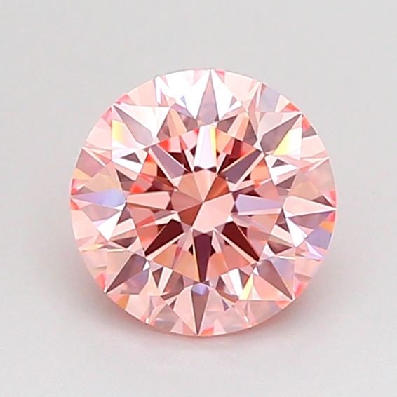 Ideal Loose Diamond - ROUND 1.0ct Fancy Vivid Pink VS1: Ideal Loose Diamond - ROUND 1.0ct Fancy Vivid Pink VS1 Source: This is a real non-mined Diamond that has been grown in a lab Shape: ROUND Carats: 1.0 Color: Fancy Vivid Pink Certification: IGI Video: